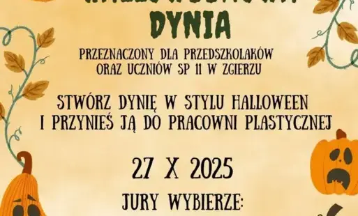 Zdjęcie do Haloweenowy konkurs dyniowy